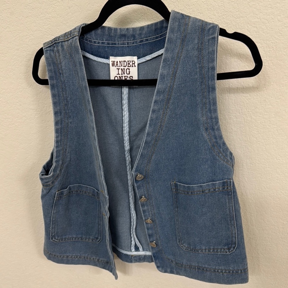 Blue Denim Vest